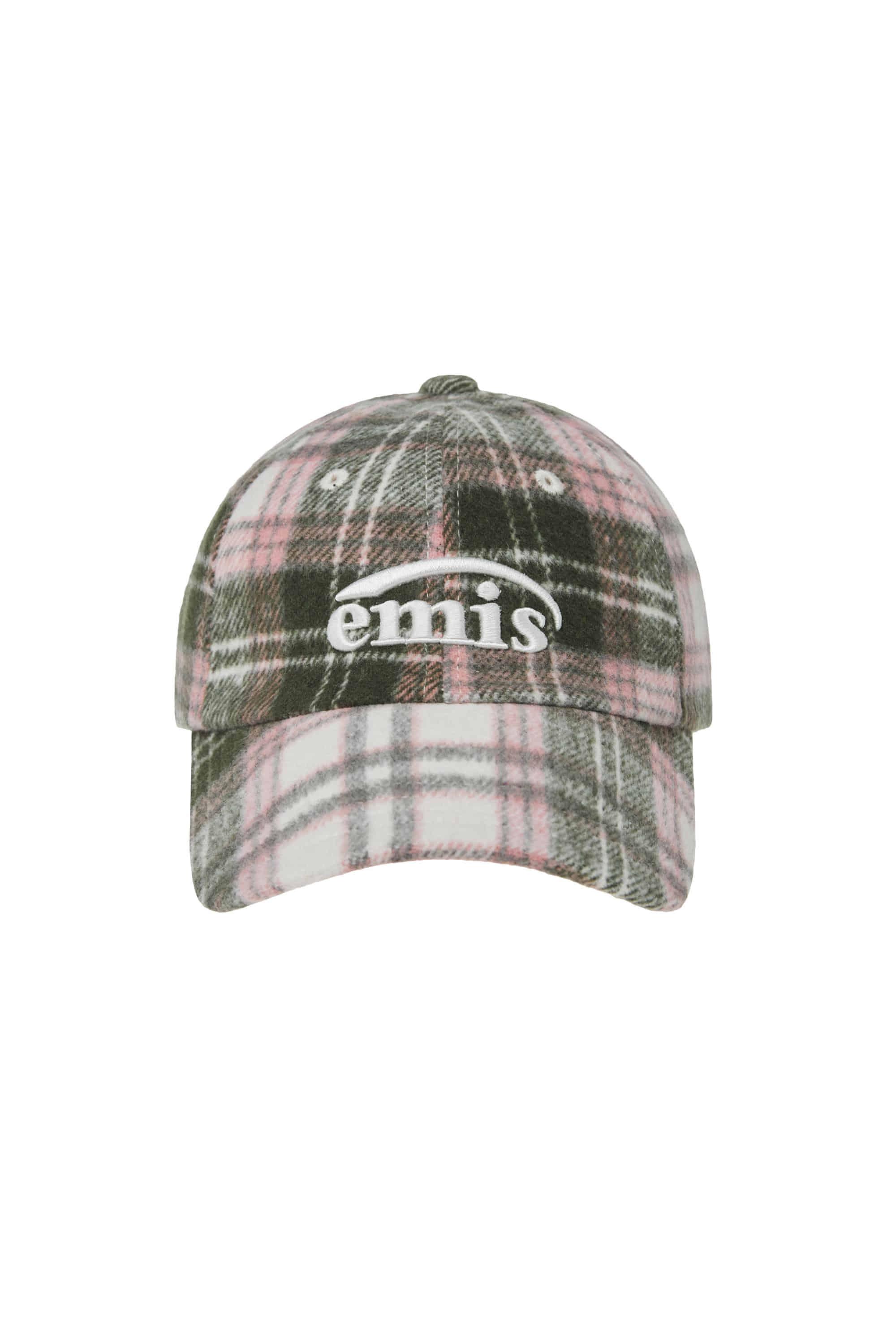 MULTI COLOR CHECK BALL CAP-PINK