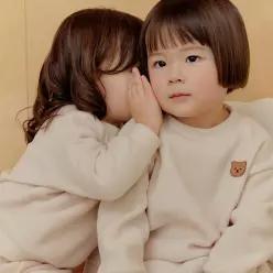 [키키스토리] 밀크베이지 후리스 상하복