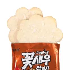 [하늘선] 바삭하게 구워낸 달콤 꽃새우 쌀과자 200g(20입) x 3봉