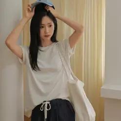 소프트모달 스판 반팔티