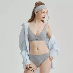 [Wonderbra] 스티치퓨징 브라팬티 멜란지그레이 WBW6N60_T