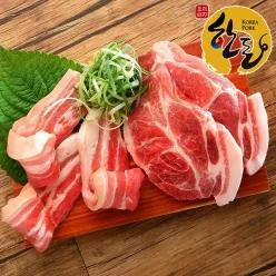 돈팡 한돈 냉장 삼겹살 600g+목살 600g 총 1.2kg