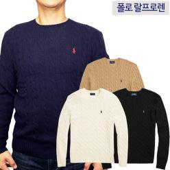 폴로 랄프로렌 맨즈 케이블 울 캐시미어 스웨터