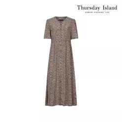 [Thursday Island] V넥 로브 원피스(T244MOP632W)