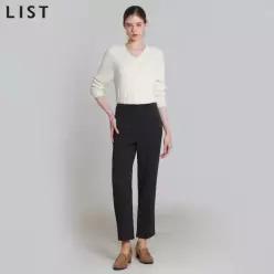 [리스트(LIST)] 클래식 슬림 스트레이트 팬츠 (택가격:168000원)