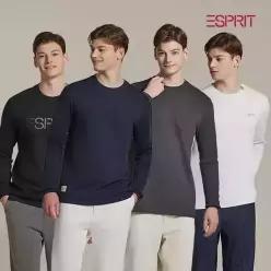 [에스프리] 소프트터치 긴팔 로고티셔츠 남성 4컬러