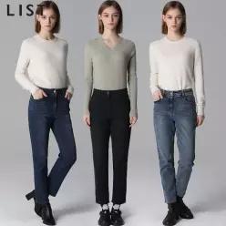 [리스트(LIST)] 라인 슬림 데님 팬츠 (택가격:178000원)