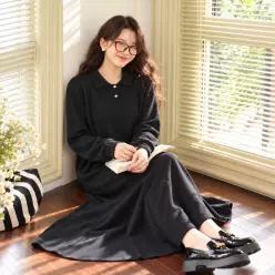 여성 프릴 원피스 하객룩 긴팔 가을 롱원피스