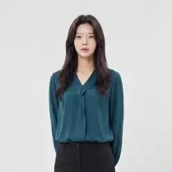 [PAT 여성] 오픈카라 브이넥 블라우스_1J62513