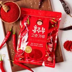 홍주부 100% 국산 고춧가루 1kg x 2팩 총 2kg 지퍼백포장
