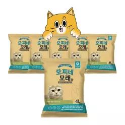 모찌네모래 4L X 6팩 무향 외 박스 모음전 18.6kg 고양이모래 응고형 벤토나이트