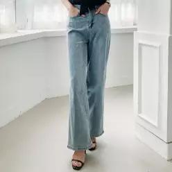 어나더블 페퍼미 일자 청바지