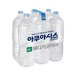 아쿠아시스 무라벨 생수 2L 12개