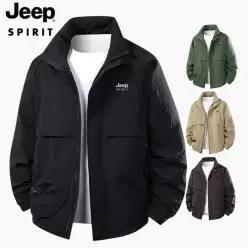 JEEP SPIRIT 남성 경량 바람막이 자켓 스탠드카라 캐주얼 아웃도어 점퍼