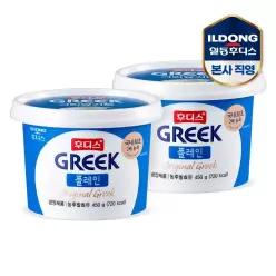 후디스 그릭요거트 플레인 450g 2개