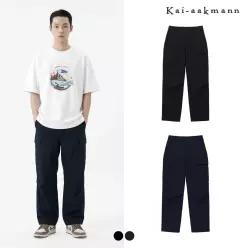 [카이아크만]유니)나일론스판 1/2밴딩 루즈스트레이트 카고모듈(FKRMCNE750P)
