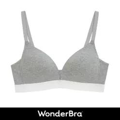 [Wonderbra] 볼륨스포츠 아웃밴드 브라 멜란지그레이 WBWBR6O01T