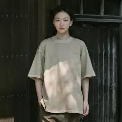 프롬에이투비 남여공용 헤비 오버핏 피그먼트 반팔 티셔츠 TOBST101