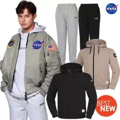 [NASA 나사] 맨투맨/후드집업/긴바지/조거팬츠/상하세트/아우터/항공점퍼/반팔티/반바지/티셔츠/블루종/운동복/반팔티/반바지/트레이닝복/런닝복/후리스/자켓