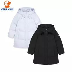 NEPA KIDS 네파키즈 걸스 리본 롱덕다운 자켓 KL82008