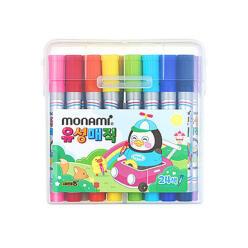 모나미 24색유성 매직 동근닙 펭수