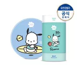 그린핑거 포차코 야외놀이 워셔블 선팩트15g+데일리&물놀이 2in1 선스틱 22g