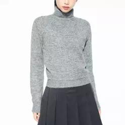 [미쏘] 울 블렌디드 레이어드 풀오버 (MIWKAEC28T-O)