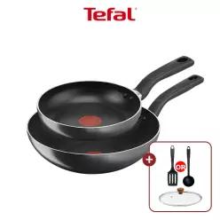 [단독][테팔] 티타늄1X 쿡이지 2종(팬20+웍28)(+우드뚜껑28cm&비앤비뉴 조리도구 랜덤1개)
