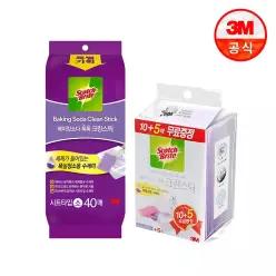 [3M] 욕실청소 베이킹소다 시트타입 크린스틱 일반 15입+소형40입