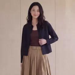 코튼 크롭 아우터형 셔츠 PY6WB961