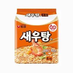 농심 새우탕면(멀티팩122g4개입)8봉지 총32봉 1박스