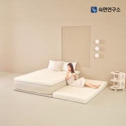 숙면연구소 베이직 탄탄한 매트리스 6cm 10cm 15cm 허리에좋은 원룸 바닥 단단한 수면매트 자취 침대 매트릭스 토퍼