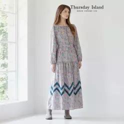 [Thursday Island] 배색 레이스 포인트 원피스(T246MOP150W)