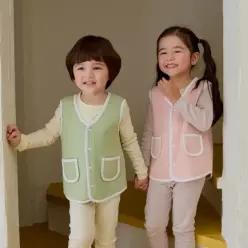 솔리드 단조끼(3color)