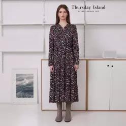 [Thursday Island] 플라워 패턴 테슬 원피스(T246MOP154W)