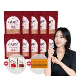 [그레인온] 파로(엠머) 밀 500g x10개(총5kg) +리조또2종(토마토,크림) +프리미엄효소 10포
