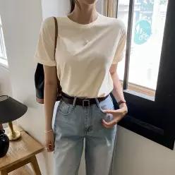 [8컬러/쫀득찰랑] 모달 스판 라운드 반팔 티셔츠