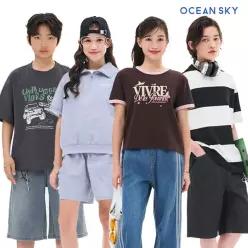 [즉할25%]오션스카이 본사 상반기 결산! 주니어 반팔티/반바지/외