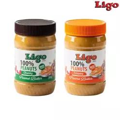 LIGO 리고 100% 네츄럴 땅콩버터 땅콩잼 453g * 2개입
