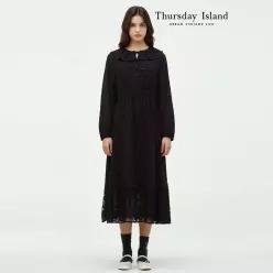 [Thursday Island] 하트 모티브의 카라원피스(T246MOP159W)