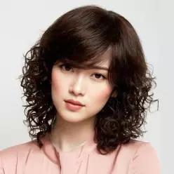 지비킹 중년여성 고온사 가발 웨이브 통가발 어머님 가발 항암가발