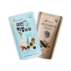 국민바이오 약콩두유 1박스+서리태두유 플러스 1박스(총 40팩)+프로틴 쉐이크 2팩