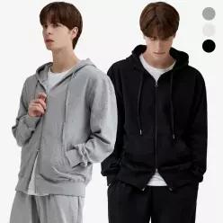 투웨이/후드집업/무지/기본/남자/여성/후드/가을/겨울/봄/오버핏/집업