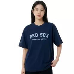 MLB 공용 바시티 빅로고 오버핏 반팔티 3ATSV0253-43NYS