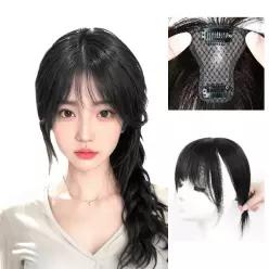 지비킹 여자 정수리 앞머리 가르마 100%인모가발 여자 부분가발