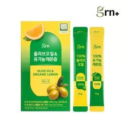 GRN 엑스트라버진 올리브오일 유기농 레몬즙 올레샷 스틱 1박스