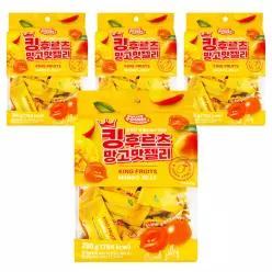 데일리포켓 킹후르츠 망고맛 젤리 4개(280gx4개) 어린이집,유치원,학교,교회,기업,관공서 간식,선물