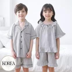 어린이 여름 잠옷 여아 남아 반팔 홈웨어 실내복 로엠