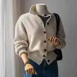 (안나앤모드) soft 하이넥 가디건[가디건DDA64]
