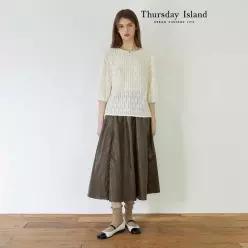 [Thursday Island] 헤어리 시스루 블라우스(T246MBL144W)